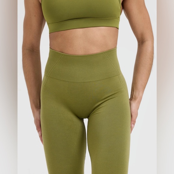 Oner active Effortless Seamless Leggings | Olive Green - M - Short - Picture 4 of 6